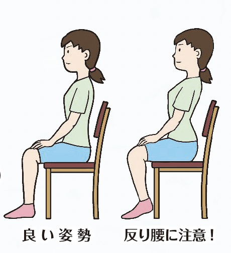 「ドローイン運動」で姿勢を整えましょう！